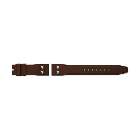IWC Schaffhausen Rubber Strap Brown with Rivets 21/18 QR-IWC Schaffhausen Rubber Strap Brown with Rivets 21/18 QR - MXE0HNK6