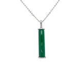 Jade Bar Pendant and Chain-Jade Bar Pendant and Chain -