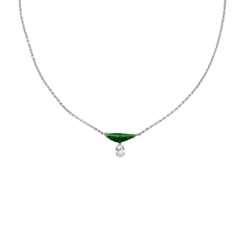 Jade Diamond Necklace-Jade Diamond Necklace - ONNEL00620