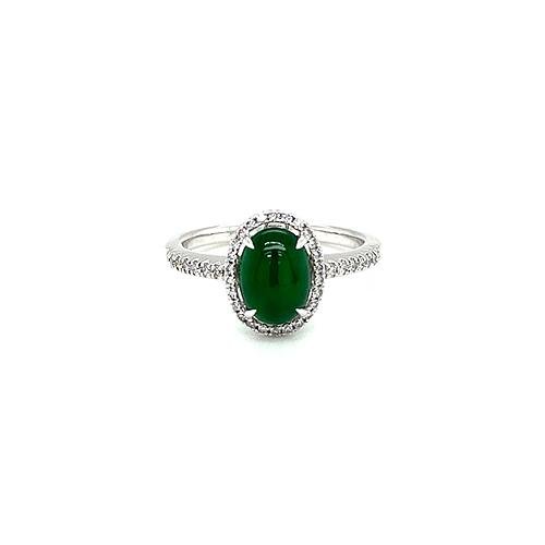 Jade Diamond Ring-Jade Diamond Ring -