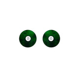 Jade Disc Earrings-Jade Disc Earrings - OENEL00349