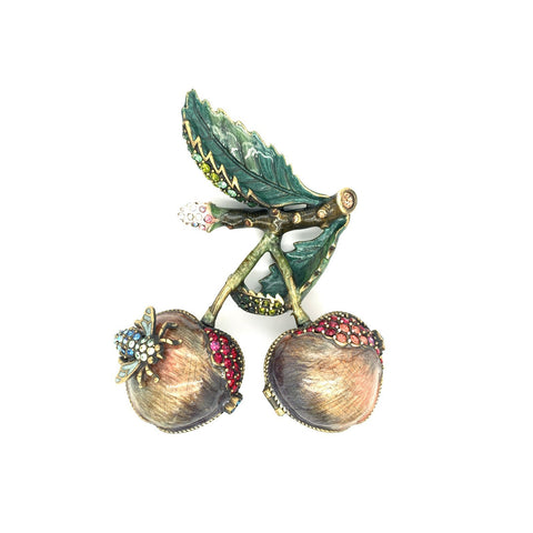 Jay Strongwater Cherry Jewelry Box-Jay Strongwater Cherry Jewelry Box -