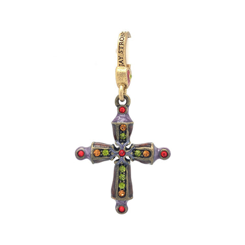 Jay Strongwater Cross Charm-Jay Strongwater Cross Charm -