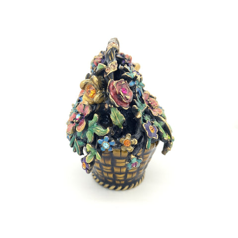 Jay Strongwater Flower Basket Jewelry Box-Jay Strongwater Flower Basket Jewelry Box -