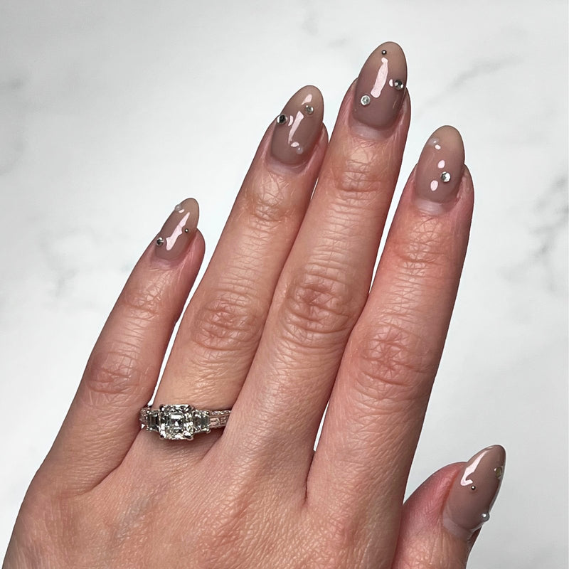 JB Star Ascher-cut Diamond Ring-JB Star Ascher-cut Diamond Ring - DRJBS00133