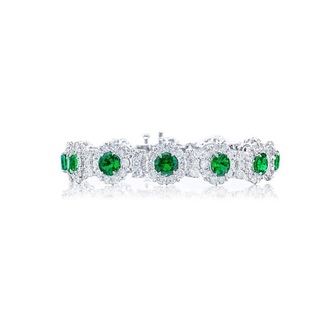 JB Star Emerald Diamond Bracelet-JB Star Emerald Diamond Bracelet -