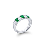 JB Star Platinum Emerald Diamond Band-JB Star Platinum Emerald Diamond Band - 5283/001