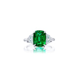 JB Star Platinum Emerald Diamond Ring-JB Star Platinum Emerald Diamond Ring -