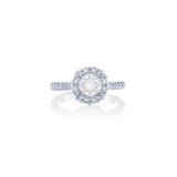 JB Star Platinum Halo Diamond Mounting-JB Star Platinum Halo Diamond Mounting -