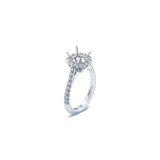 JB Star Platinum Halo Diamond Mounting-JB Star Platinum Halo Diamond Mounting -