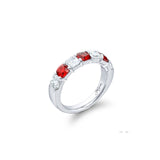 JB Star Platinum Ruby Diamond Band-JB Star Platinum Ruby Diamond Band - 7552/001