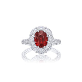 JB Star Platinum Ruby Diamond Ring-JB Star Platinum Ruby Diamond Ring - 1032-002