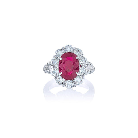 JB Star Ruby and Diamond Ring-JB Star Ruby and Diamond Ring -