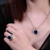 JB Star Sapphire and Diamond Ring-JB Star Sapphire and Diamond Ring -