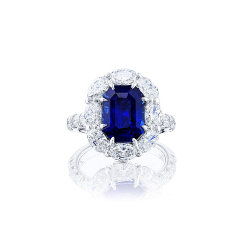 JB Star Sapphire Diamond Ring-JB Star Sapphire Diamond Ring - 10063-002