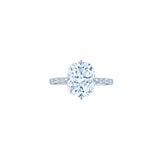 Kwiat Compass Set Kwiat Cushion Engagement Ring-Kwiat Compass Set Kwiat Cushion Engagement Ring - F-30229C-0-DIA-PLAT