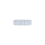 Kwiat Cushion Cut Diamond Eternity Ring-Kwiat Cushion Cut Diamond Eternity Ring - W-14660-50-DIA-PLAT