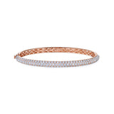Kwiat Moonlight 3-Row Medium Bangle-Kwiat Moonlight 3-Row Medium Bangle - B-15697P-0-DIA-18KP