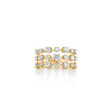 Kwiat Starry Night 3-Row Ring-Kwiat Starry Night 3-Row Ring - R-14574-0-DIA-18KY