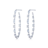 Kwiat Starry Night Hoop Earrings-Kwiat Starry Night Hoop Earrings - E-2612-0-DIA-18KW