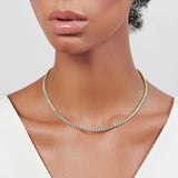 Kwiat Sunburst Diamond Line Necklace-Kwiat Sunburst Diamond Line Necklace - N-9925-0-DIA-18KY