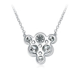 Memoire Cluster Diamond Necklace-Memoire Cluster Diamond Necklace -