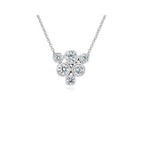Memoire Cluster Diamond Necklace-Memoire Cluster Diamond Necklace -