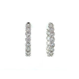 Memoire Diamond Hoop Earrings-Memoire Diamond Hoop Earrings -