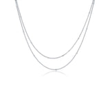 Memoire Double Diamond Necklace-Memoire Double Diamond Necklace -