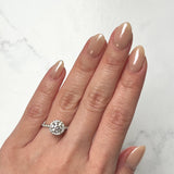 Memoire Round-cut Engagement Ring-Memoire Round-cut Engagement Ring - MTK15ER-0100MPL