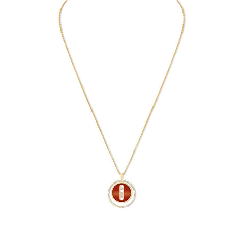 Messika Carnelian Lucky Move Pendant-Messika Carnelian Lucky Move Pendant -