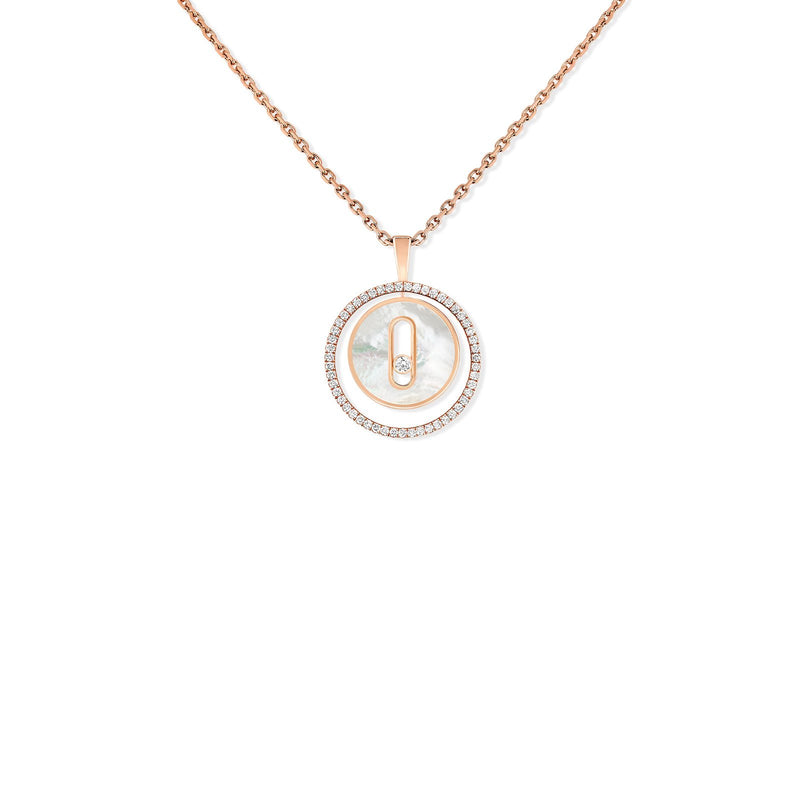 Messika White Mother-of-Pearl Lucky Move PM Necklace-Messika Lucky Move Mother-of-pearl Necklace -
