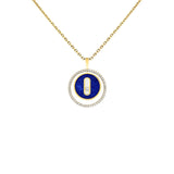 Messika Lucky Move PM Lapis Lazuli Necklace-Messika Lucky Move PM Lapis Lazuli Necklace - 11978-YG