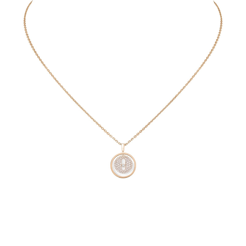 Messika Lucky Move PM Pavé Necklace-Messika Lucky Move PM Pavé Necklace - 07397-PG