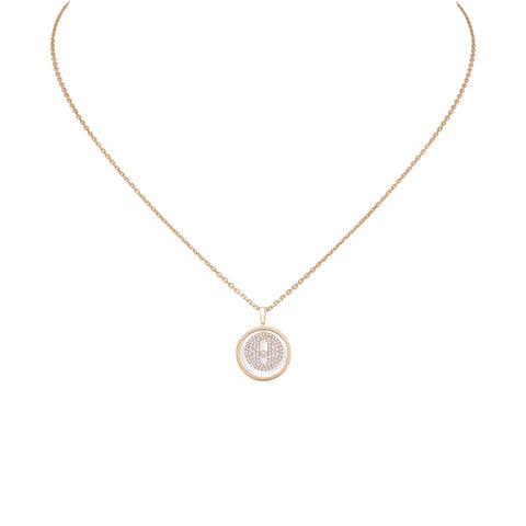 Messika Lucky Move PM Pavé Necklace-Messika Lucky Move PM Pavé Necklace - 07397-PG
