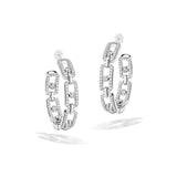 Messika Move Diamond Hoop Earrings MM-Messika Move Diamond Hoop Earrings MM - 12362-WG