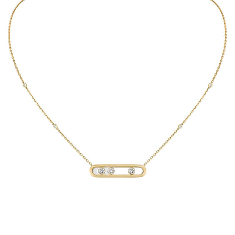Messika Move Diamond Necklace-Messika Move Diamond Necklace - 03997-YG