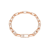 Messika Move Link Diamond Bracelet-Messika Move Link Diamond Bracelet - 12576-PG - Messika Move Link Diamond Bracelet in 18 karat rose.