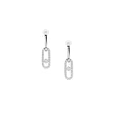 Messika Move Link Diamond Earrings-Messika Move Link Diamond Earrings - 12469-WG