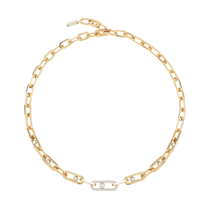 Messika Move Link Diamond Necklace-Messika Move Link Diamond Necklace - 12853-YG