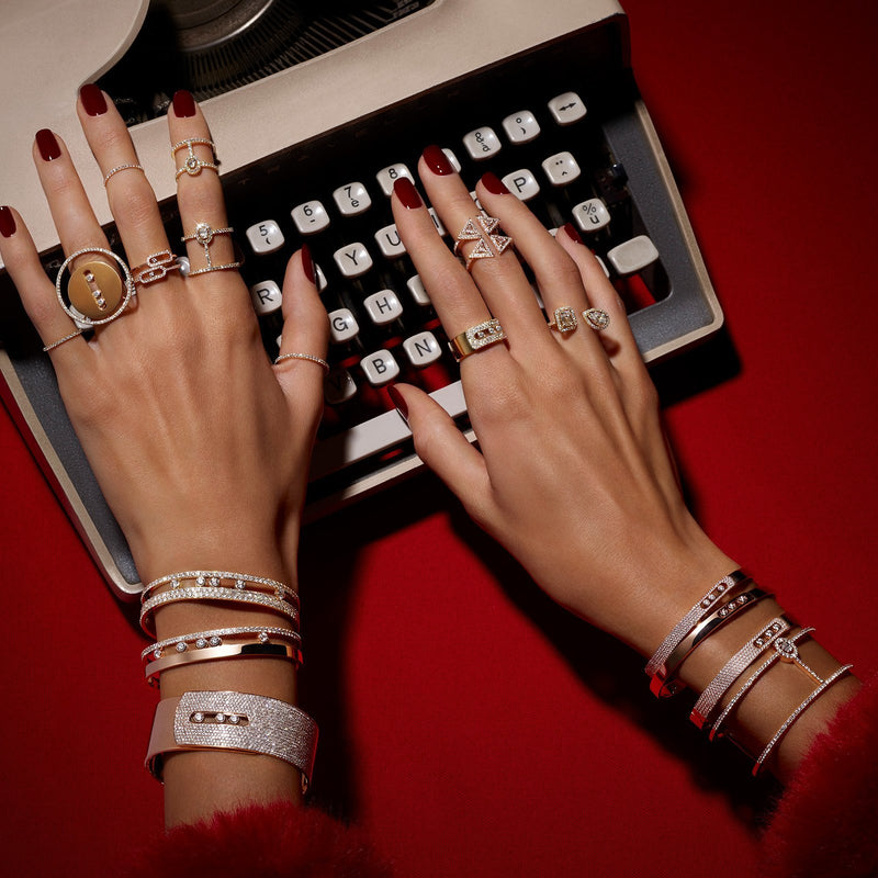 Messika Move Romane Large Pavé Bangle-Messika Move Romane Large Pavé Bangle -