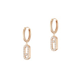 Messika Move Uno Diamond Hoop Earrings-Messika Move Uno Diamond Hoop Earrings - 12037-PG