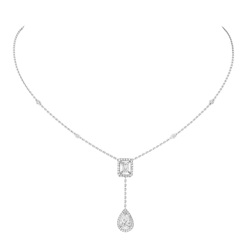 Messika My Twin Tie Necklace-Messika My Twin Tie Necklace - 06779-WG