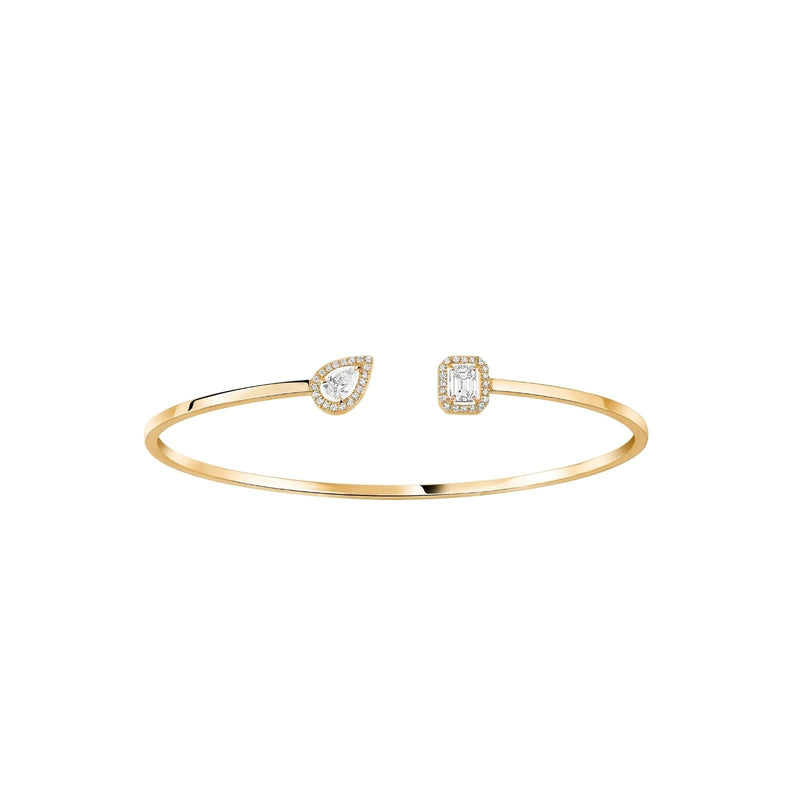 Messika My Twin Toi & Moi Thin Bangle-Messika My Twin Toi & Moi Thin Bangle - 07222-YG