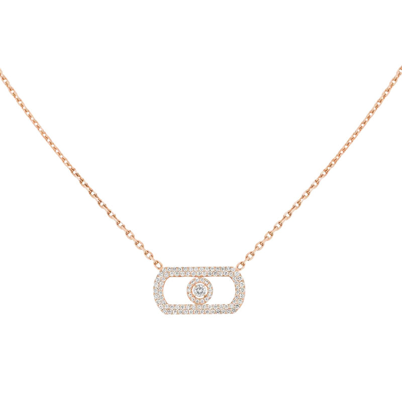 Messika So Move Pavé Diamond Necklace-Messika So Move Pavé Diamond Necklace - 12945-PG