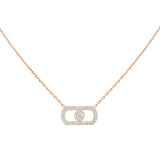 Messika So Move Pavé Diamond Necklace-Messika So Move Pavé Diamond Necklace - 12945-PG