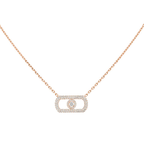 Messika So Move Pavé Diamond Necklace-Messika So Move Pavé Diamond Necklace - 12945-PG