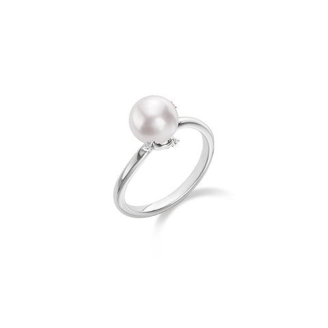 Mikimoto Akoya Cultured Pearl Ring-Mikimoto Akoya Cultured Pearl Ring -