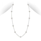 Mikimoto Akoya Cultured Pearl Station Necklace-Mikimoto Akoya Cultured Pearl Station Necklace - PCQ158LW