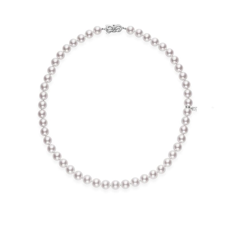 Mikimoto Akoya Cultured Pearl Strand-Mikimoto Reserve Akoya Cultured Pearl Necklace in Platinum U75516RP